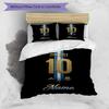 Messi Argentina Jersey Personalized Name Bedding Set,Soft Bed Linen for Bedroom Home Decoration,Perfect Gift for Football Fans,Breathable Duvet Cover 