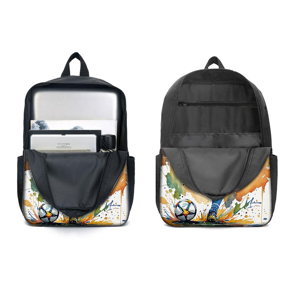 3PCS No.10 Football Player Backpack Set | Large Capacity Casual Backpack with Matching Clutch & Tote Bag, Ideal for Daily Use