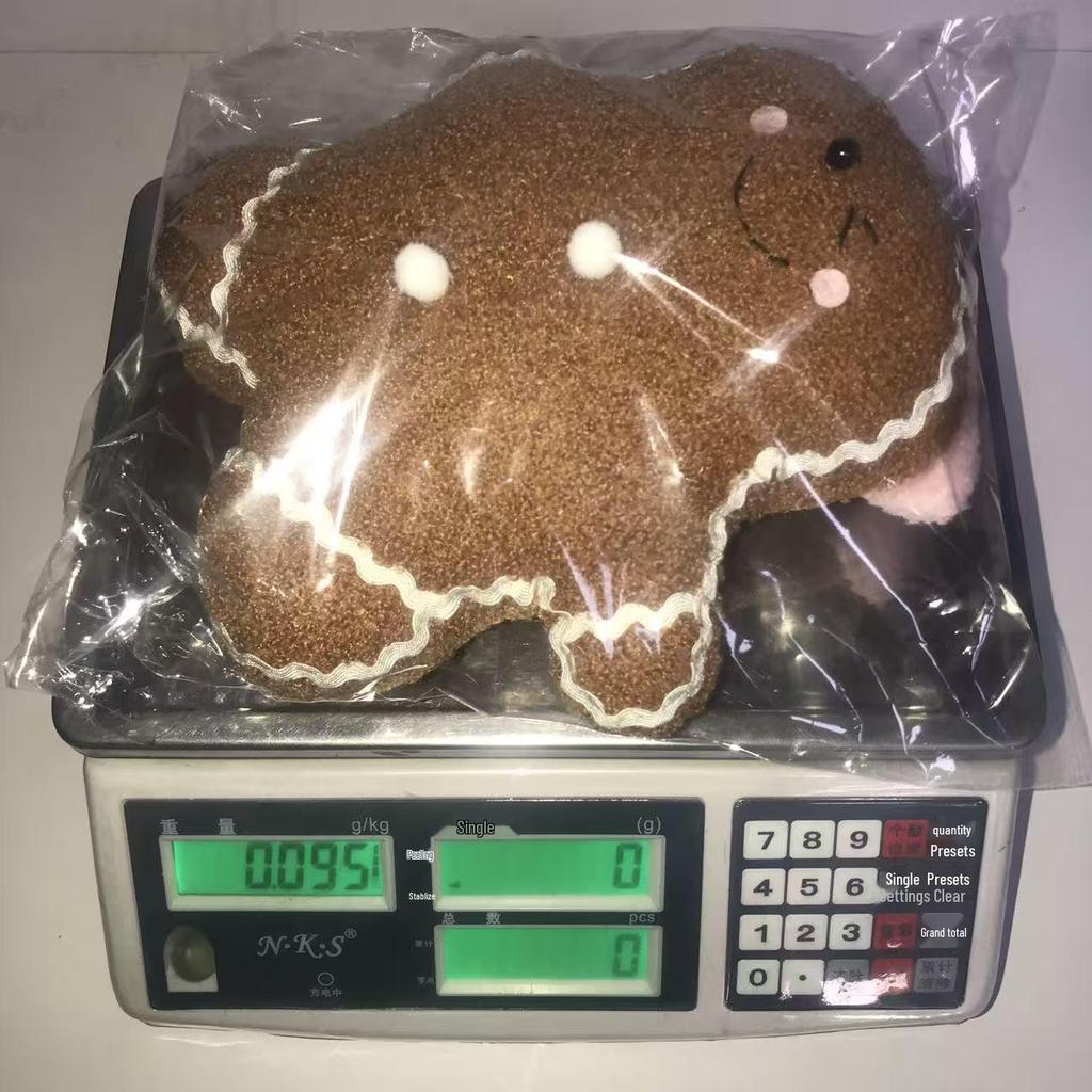 Gingerbread Man Christmas Plush Pillow - Cute Cartoon Sofa Cushion and Festive Decoration Gift