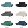 Sofa Couch Bosso Living Room Family Furniture Navy Blue Reg Headrest