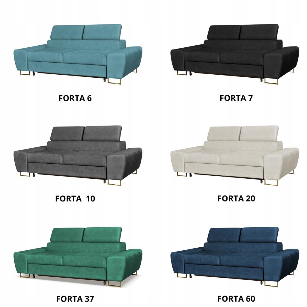 Sofa Couch Bosso Living Room Family Furniture Navy Blue Reg Headrest