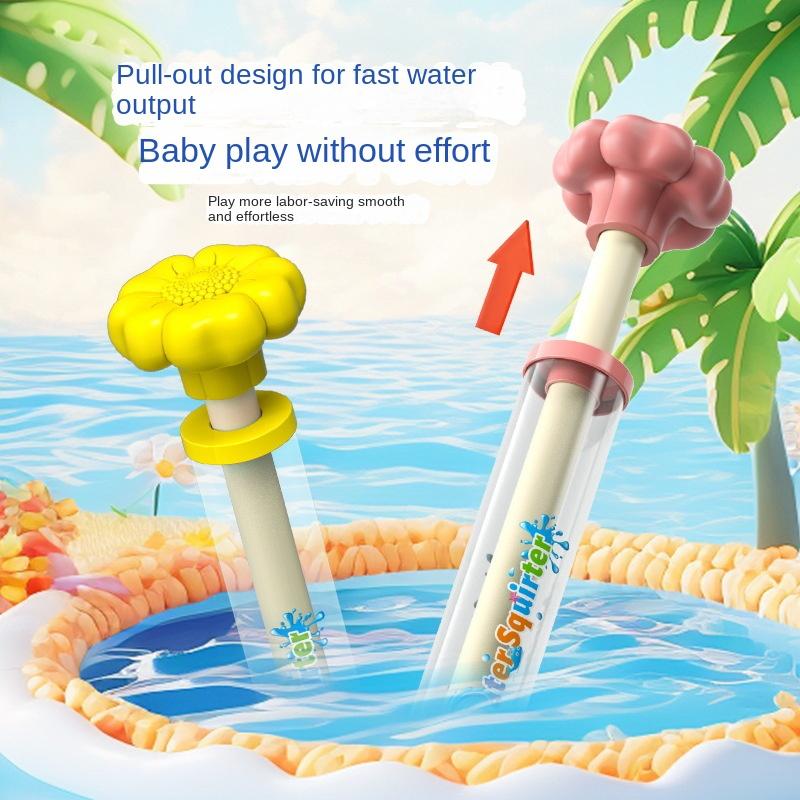 Fireworks Spray Water Pull-Back Water Gun Outdoor Splash Games for Pool Lawn Activities Kids Summer Interactive Water Spray Toys