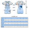 [LittleForBig] Vuxen Jumpsuit Pyjamas [Ao-chan och Racer] Fluffig Svans 2-i-1 Randig Fusk Overall Jumpsuit Blå L