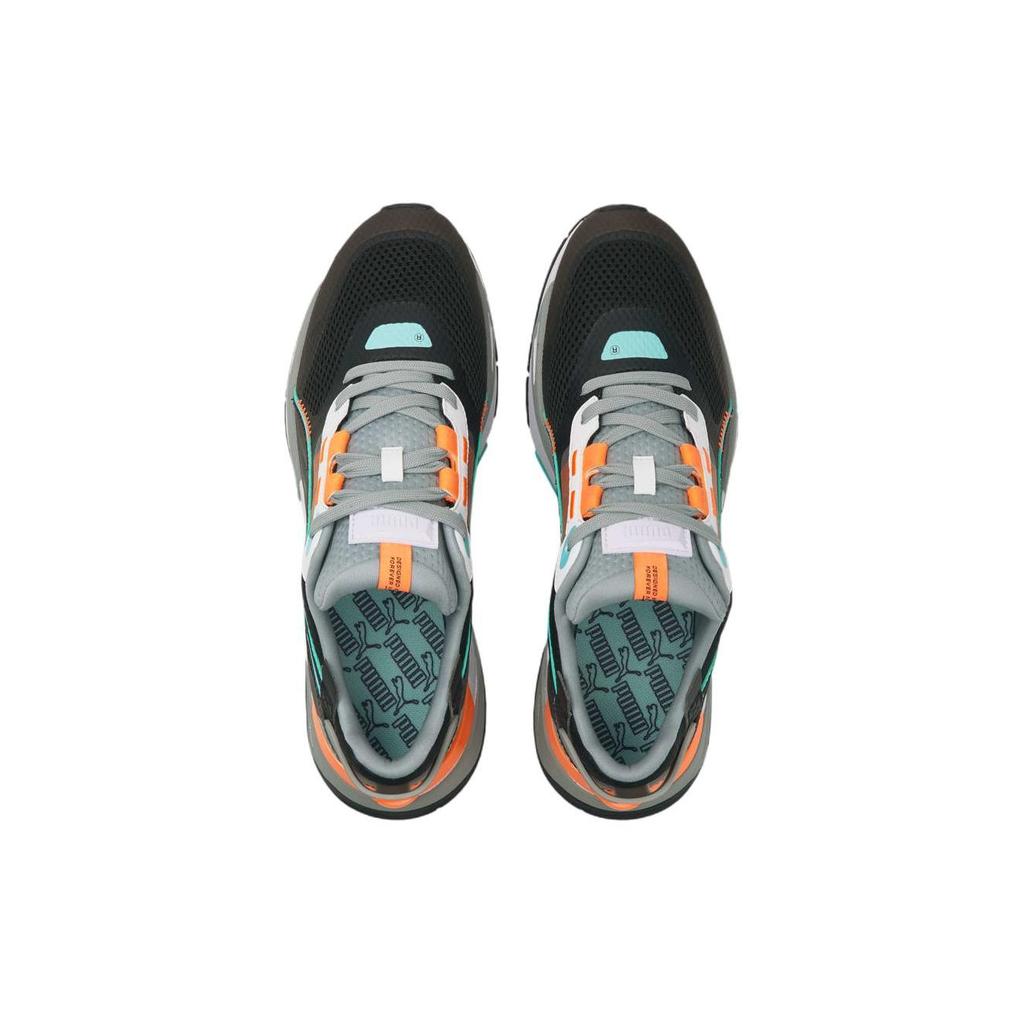Puma Mirage Sport Fabric Leather Tech Sports Comfort Low Top Lifestyle Shoes Unisex Sneaker Black Orange 383107-05