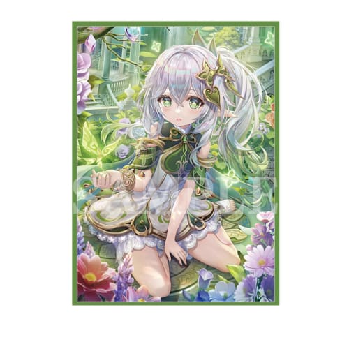 Genshin Impact Trading Card Sleeves, Laser Effect, Anime Design, PTCG Compatible, Naxida, 67 x 92mm, 507252328ys2-1