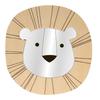 Wooden Lion Head Mirror