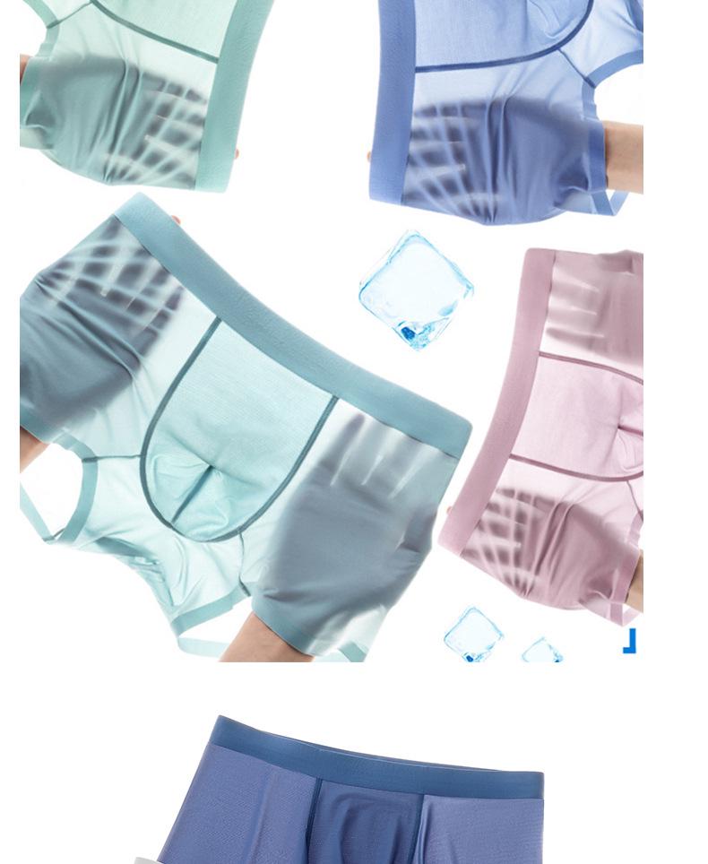 Yu Yue Men's Mid-Waist Ice Silk Seamless Underwear - Comfortable, Thin, Antibacterial Mulberry Silk