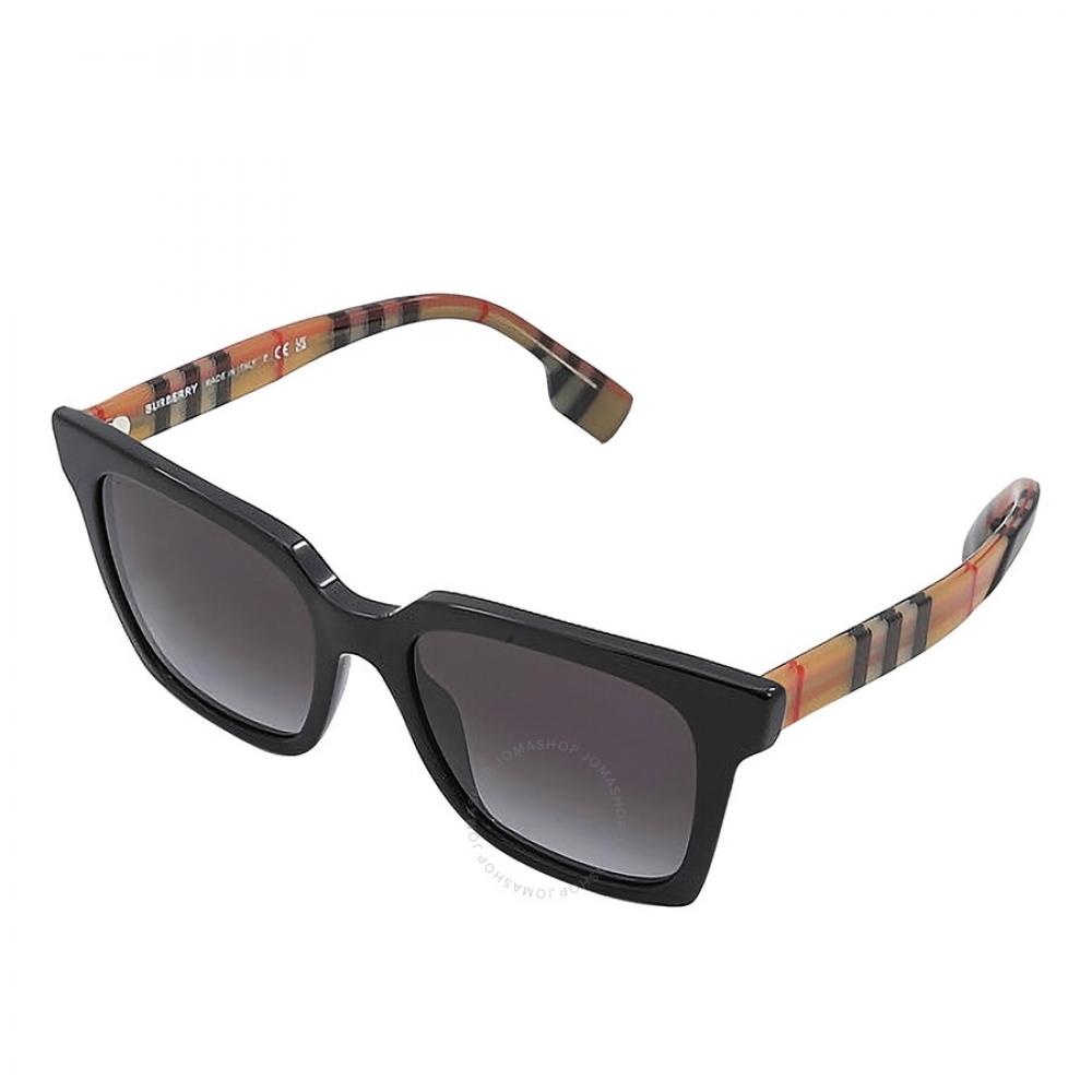 Burberry Maple Gray Gradient Square Ladies Sunglasses Be4335 39298g 53