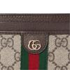 Gucci Ophidia Double G Logo Light Gold Hardware Leather And Canvas Card Holder Women Card Holder Beige Brown 838486-FAE0L-9746