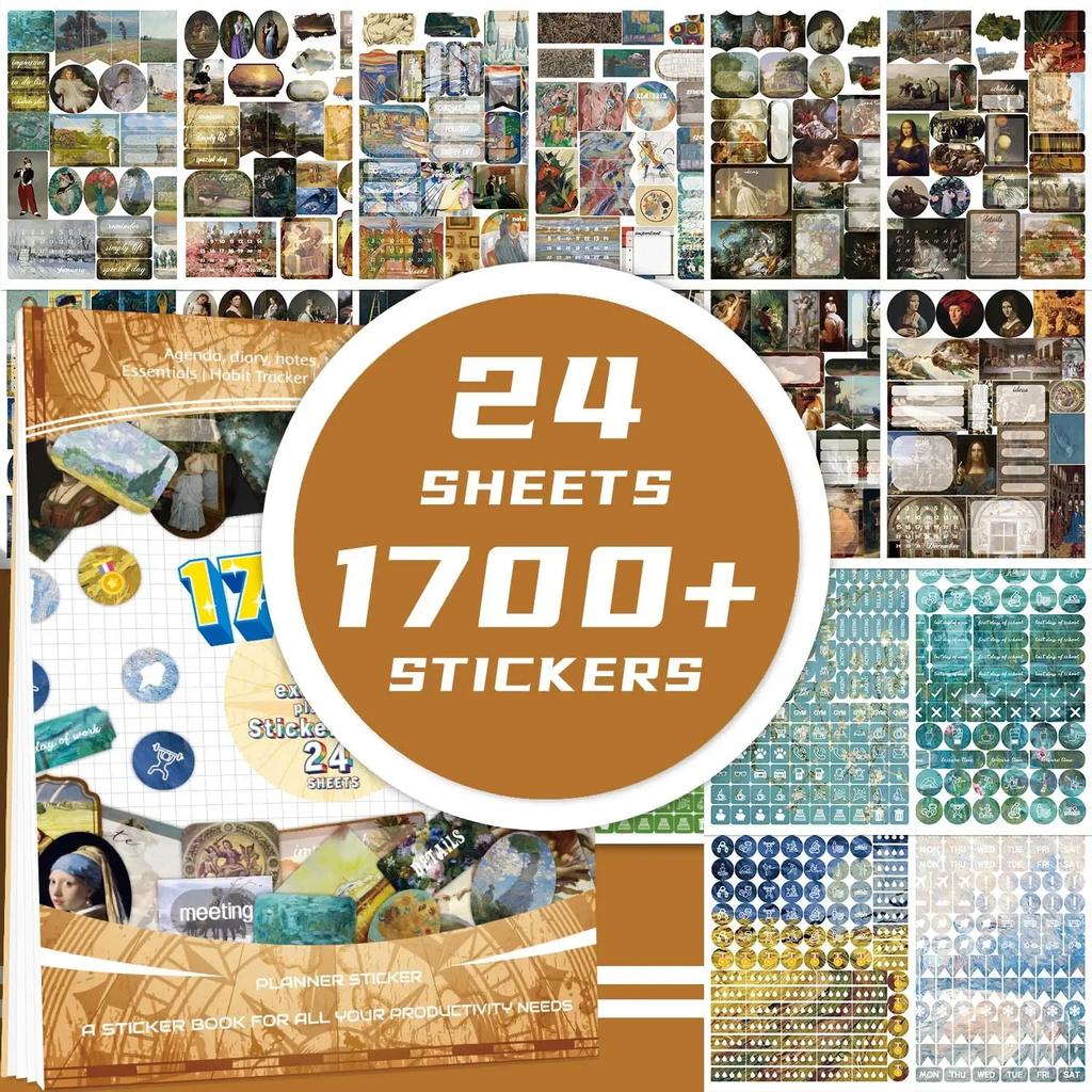 Plan Anual Autocolant Carte Scrapbooking Jurnal Caiet Calendar Planificator Etichetă Autocolant Desene Animate Model Număr Data Diy Deco