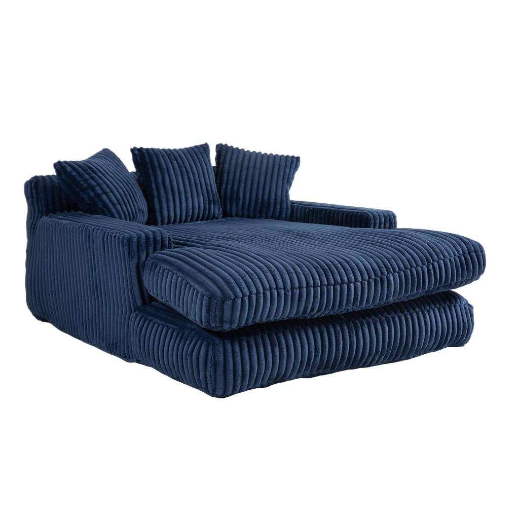 Modern rope sleeper sofa cloud sofa, 3 soft pillows, comfortable single-seat floor sofa