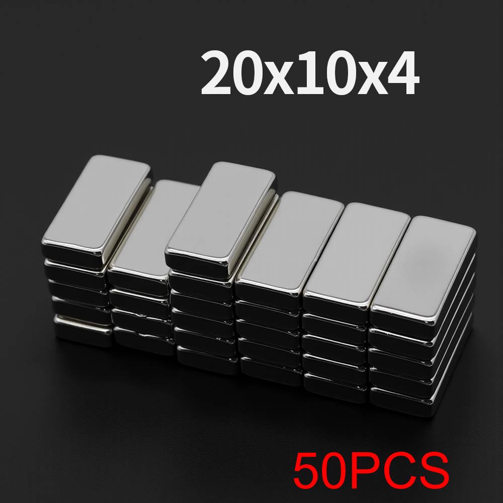 20x10x4mm Potente Magnete al Neodimio N35 NdFeB Magneti Permanenti Blocco Super Forti Magneti per Frigorifero Fai da Te