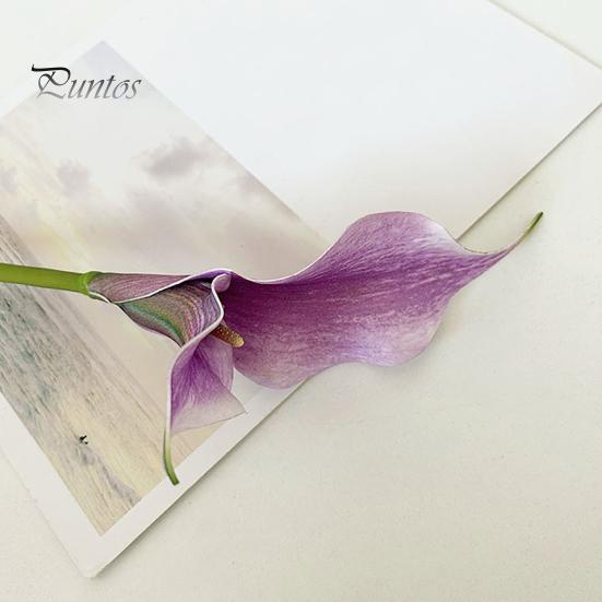 Long-lasting Artificial Flower Common Calla Lily Realistic Fake Stem Home Office Durable Wedding Party Indoor Outdoor Faux Bloom Centerpiece