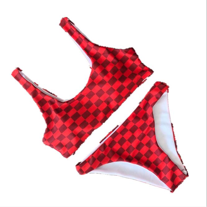 WTEMPO Grid Высококачественный купальник с цифровой печатью, сексуальный женский сплит-купальник XL