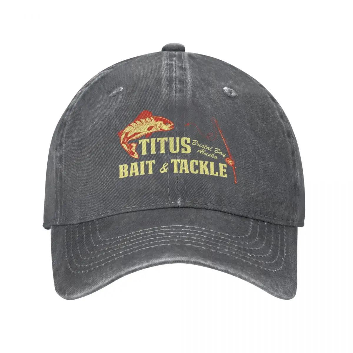 titus bait and tackle Бейсболка Защита от УФ лучей Солнечная шляпа Шляпа для гольфа Мужская Мужские шляпы Женская