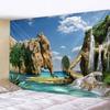 Beautiful Wave Landscape Printed Large Wall Tapestry Wall Hanging Wall Tapestries Wall Art Nature Scenery Bedroom Living Room