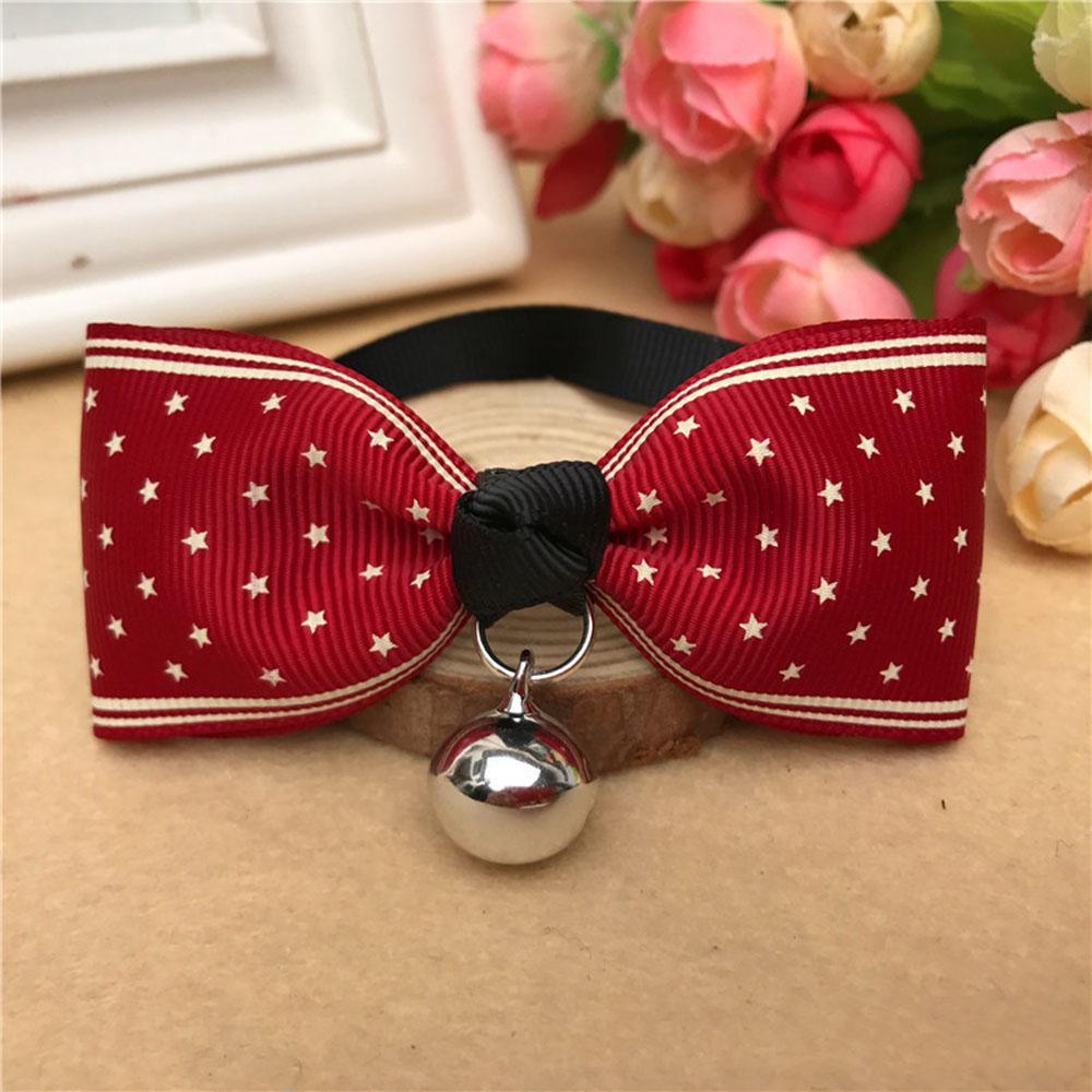 Pet Dog Cat Bow Tie Collar Fashion Pet Bows Cat Ties Bowties Neckties Bell Collar Small Dogs Accessories Puppy Grooming Supplies