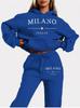 Hot Selling Casual Women's Hoodie Set: Autumn Long Sleeve Hooded Sportswear