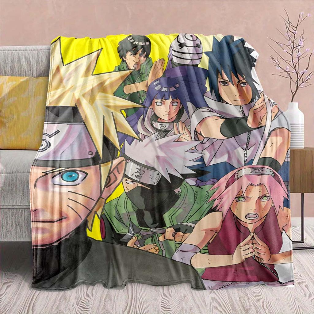 Naruto Anime Flanelová deka - Měkká teplá ideální na pohovku, do postele, na kempování, cestování, do kanceláře, domácí dekorace -QJY