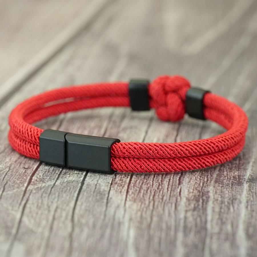Creative Cord Bracelet For Men 6 Colors Options Special Braided Knot Charm Braslet Perfect Gift For Him Wrist Accessories Homme