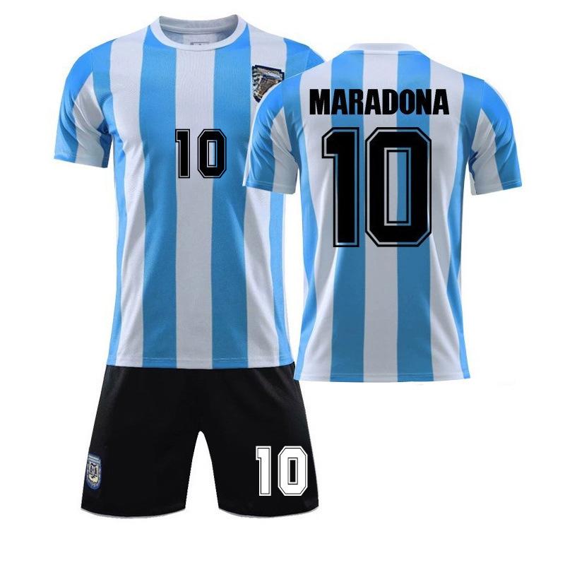 Argentina jersey Maradona 1986 retro version No. 10 Argentina Messi game training football jersey wholesale 16#