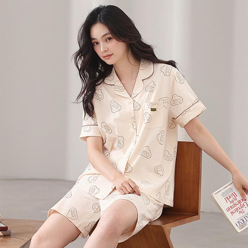 Cool Pajamas Women's Summer Modal Short-sleeved Shorts Loungewear Summer Thin Ice Silk Loose Large Size Suit