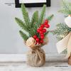Mini Christmas Tree Ornament for Desktop Window Decoration - Potted Plant Festival Decor
