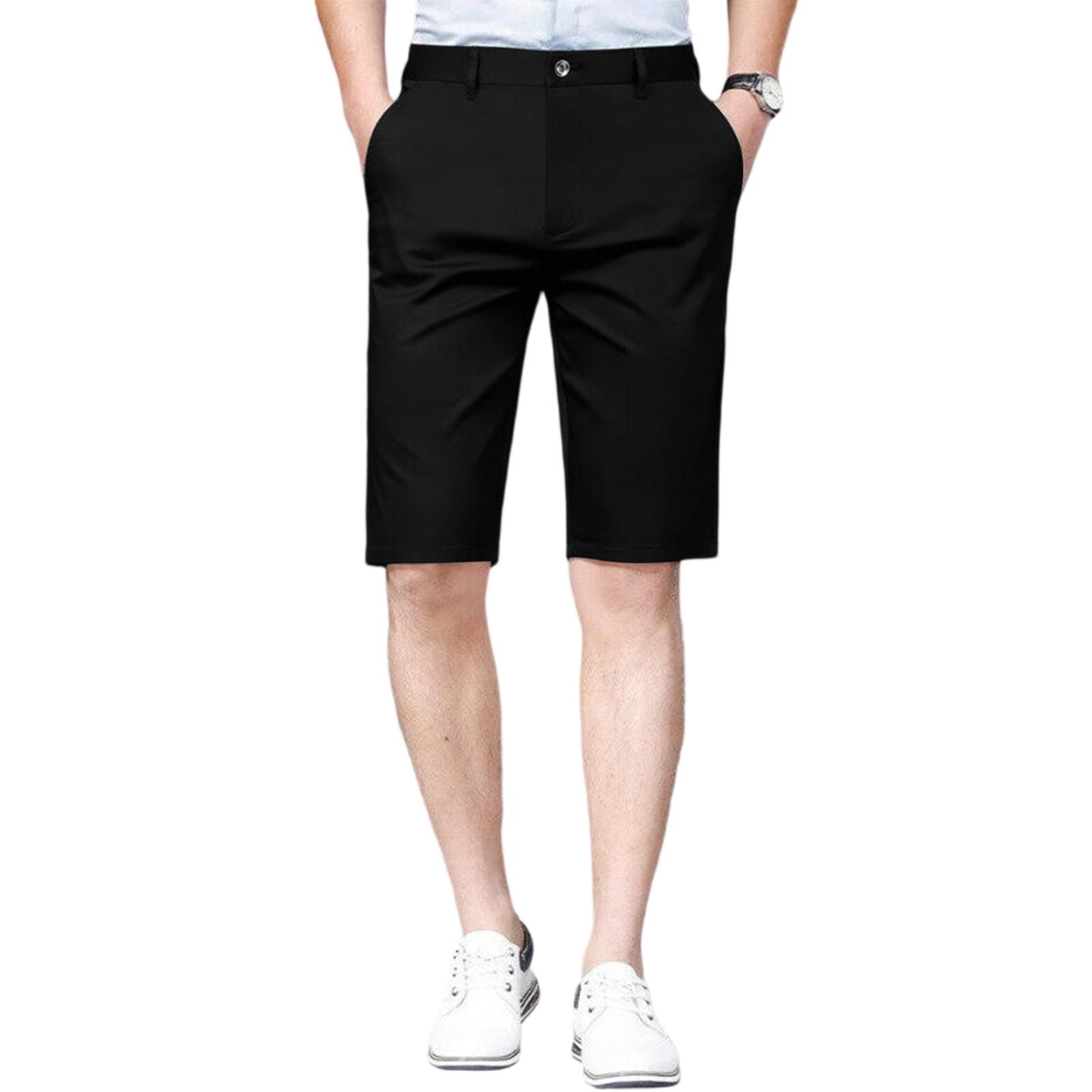 

Men s Summer Loose Outdoor Sports, Multi-pocket Stretch Work Shorts, Casual Pants, 35 чёрный