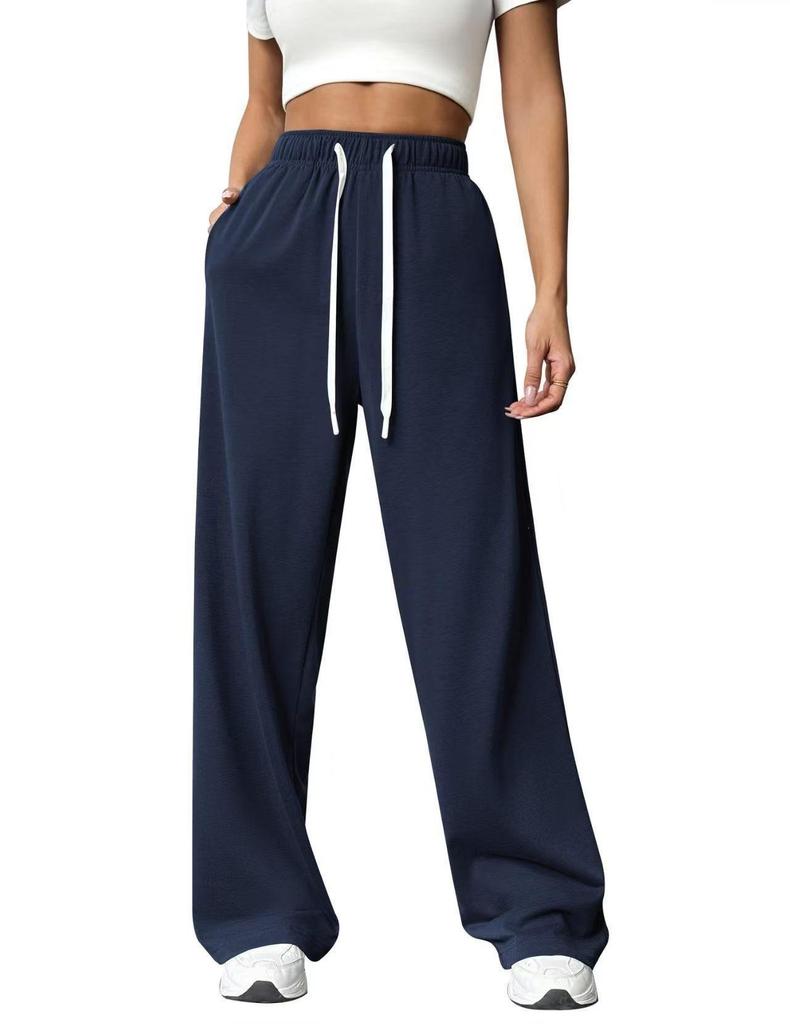 Dames Hoge Taille Casual Veelzijdige Joggingbroek met Manchetten – Europese en Amerikaanse Stijl