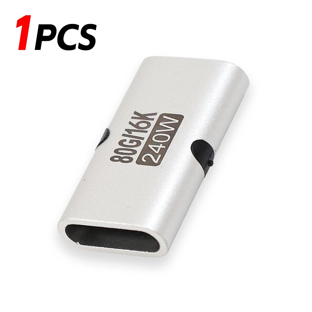 1-10pcs 240W PD 80Gbps High-Speed USB C Female To Female Adapter 16K 60Hz Video for MacBook Pro Air IPad Type-C HUB Converter