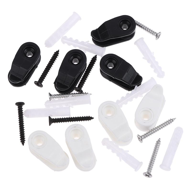 20Pcs Outdoor String Lights Clips Screw-In Plastic Hangers Lights Hanger Hooks For Plant Baskets String Lights Decoration