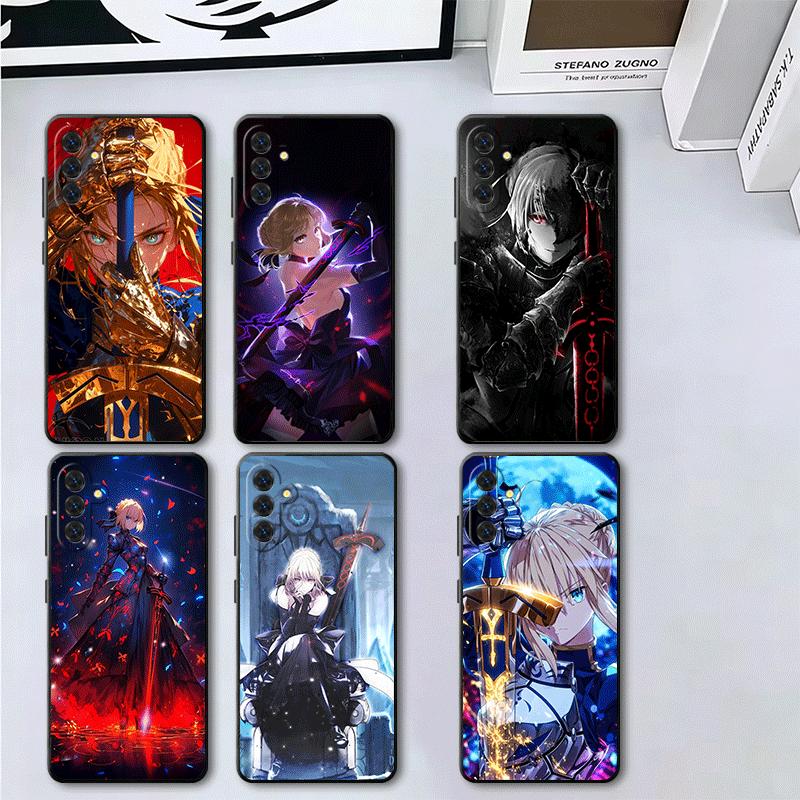 Fate Zero Stay Night Saber Soft Phone Case for Samsung A17 A37 A57 A16 A26 A36 A56 A15 A25 A35 A55 A14 A24 A34 A54 A13 A23 A33 A