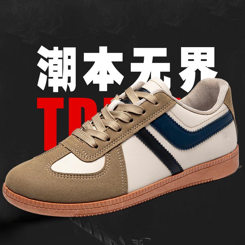 

Ретро спортивная обувь в британском стиле, новые немецкие тренировочные кроссовки на плоской подошве, повседневные мужские кроссовки Forrest Gump, кроссовки для бега, кеды, одна штука 2025 44