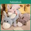 Donkey Plush Toy With Big Ears Soft Stuffed Animal Pillow For Kids Bedroom Decor