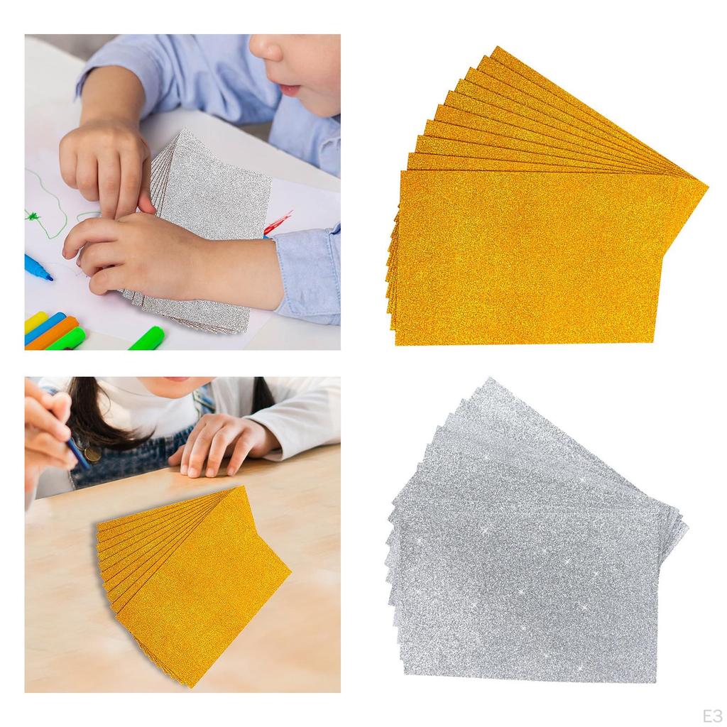 DIY Glitter Sponge Cardstock Craft Flash Paper for Collages Board