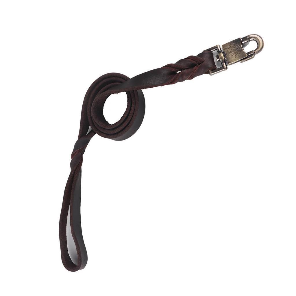 1 Stück Weiches Leder Hundehalsband & Leine Geflochten 2,5 cm Breite Haustierkette 90 cm 120 cm 150 cm Länge