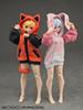 ALPHAMAX Party Animal Girl Roomwear Bunny Hoodie 15-18cm Plastic ModelDoll Outfit (Finished Product) AX-0349