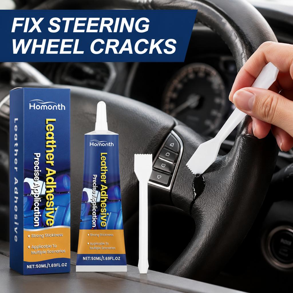 Car Interior Leather Repair Glue Adhesive Strong for Automotive Seats Steering Wheel Sofa & Furniture Quick Dry Flexible Bond