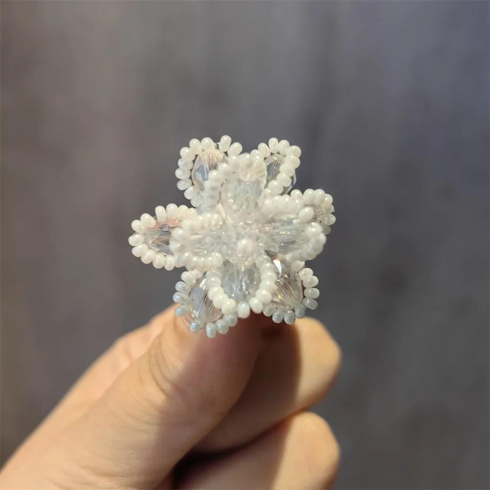 Módní síťovaná květina Ozdoby na boty Šněrovací přívěsky na tenisky Dívčí perlová krajková mašle Ozdoba na boty Šňůrky Spona 1 ks