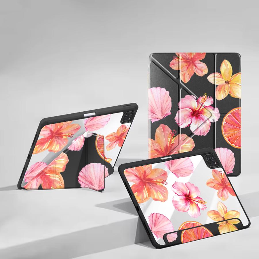 Cartoon Flower Tablet Case For iPad Mini 6 7 Air 4 5 M3 M2 1 2 M4 11inch Pro 2025 Pro 11th 10th 9th 8th 7th 12.9inch Holder