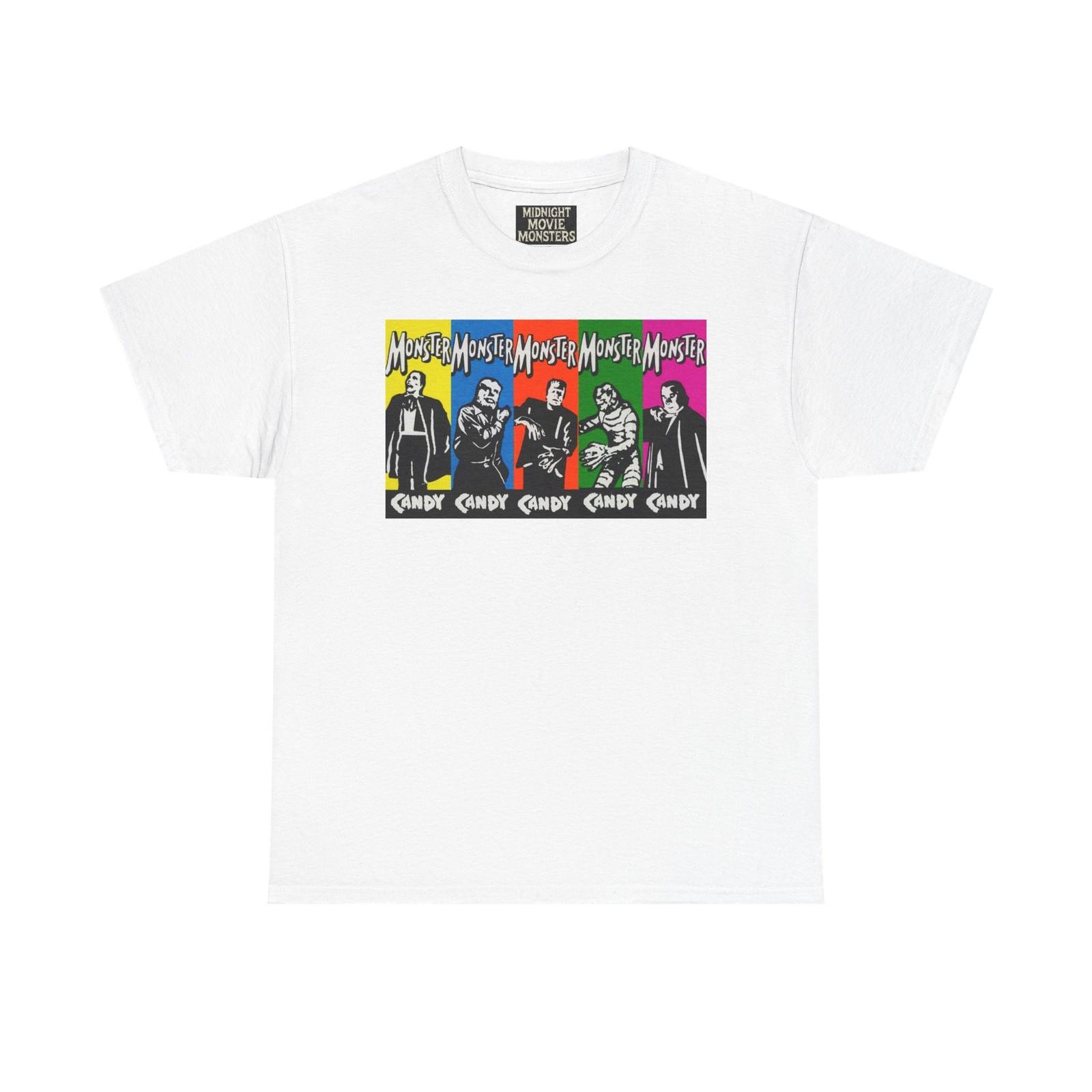 Vintage Monster Candy Universal Monsters T-Shirt Colorful Graphic Unisex Dracula S разноцветный