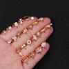 Xiaohongshu Thin Bar Ear Cartilage Piercing Earrings - Micro-set Zirconia Ear Cuff Jewelry