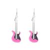 Vintage Punk Guitar Drop Earrings for Woman Funny Hip Hop Music Festival Party Dangle Earrings Teens Femme Jewelry Accessories