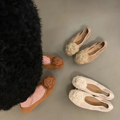 Designer Fleur Femmes Chaussures Plates Mode Peu Profonde Slip On Chaussures Dames Semelle Souple Chaussures Mocassins de Robe