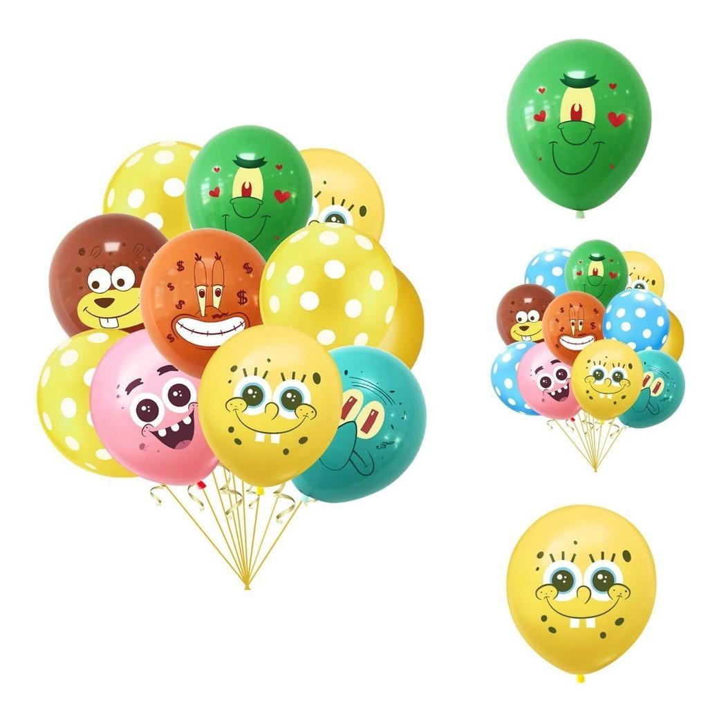 Adorable Spongebob Latex Balloons For Kids Birthday Party And Baby Shower Decorations