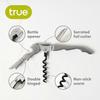 Double Hinged Waiter's Corkscrew Wine Opener, Stainless Steel Wine Bottle Opener