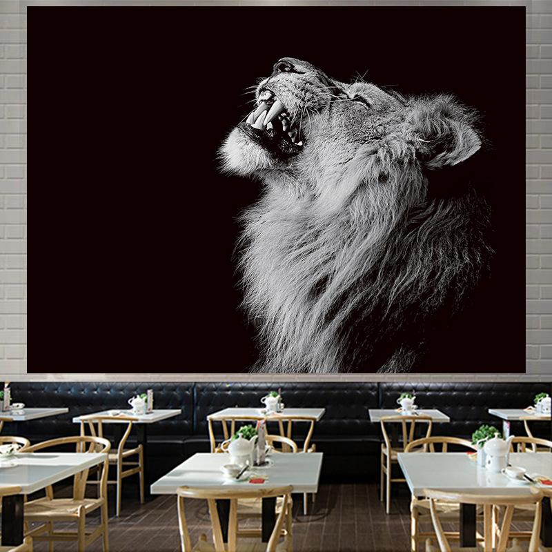 Nordic American Forest Tiger Large Tapestry Wall Hanging  Geometry Hippie Tapestry Home Room Decor Aesthetic Decoration