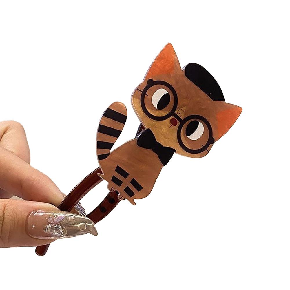 

Забавные Милые Мультяшные Кошки Скручивающиеся Заколки Для Волос Зажим Для Волос Для Женщин Девочек Кошка Французский Твист Банановая Когтеточка Для Волос Заколки Аксессуары Для Волос