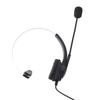 Monaural Phone Headset with Noise Canceling Microphone Volume Adjustable Office Telephone Headset with USB C To USB