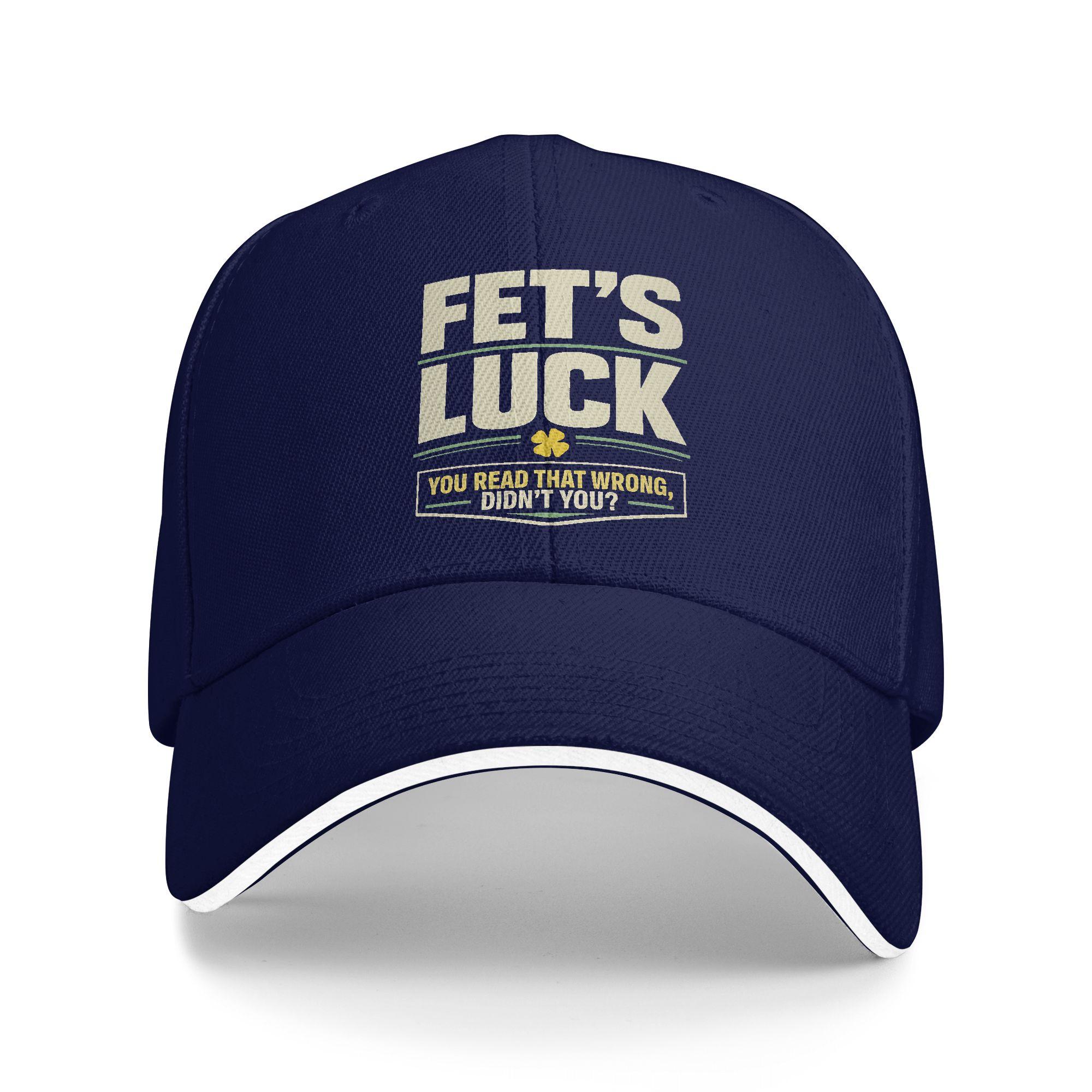 Fet s Luck You Read That Wrong, Didn’T You Baseball Cap  Fashion Trucker Hat Summer Men Adult Kpop Rock Snapback Cap as picture